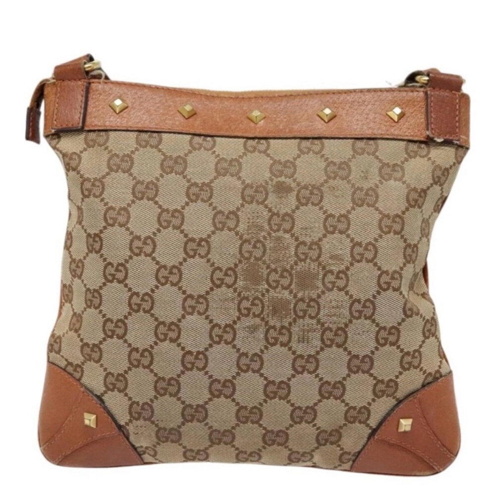 AUTHENTIC AND HARD TO FIND Gucci Brown and Tan Women's Bag
W 9.8” H 9.8” D 0.4”